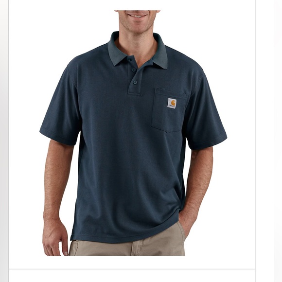 Carhartt Other - {pack of two}//CARHARTT//LOOSE FIT//SHORT-SLEEVE POCKET POLO// 2XL//NAVY